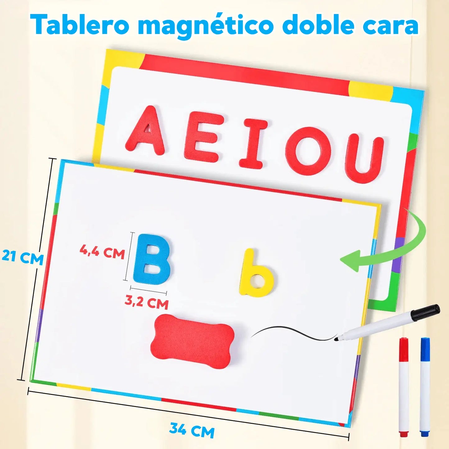 KIT DE LETRAS MAGNETICAS JOY KIDS
