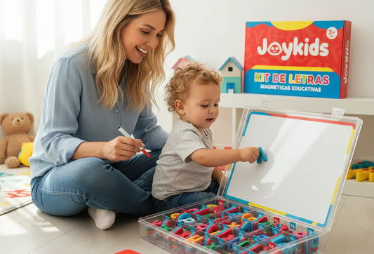 De la tablet a la pizarra: Cómo motivar a tu hijo a escribir su primer 'Mamá'.