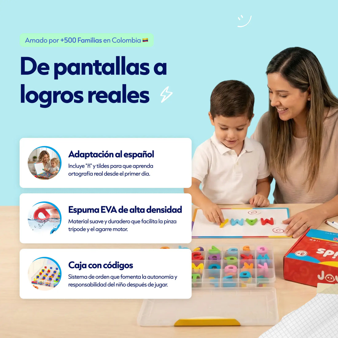 Kit De Letras Magneticas Joy Kids
