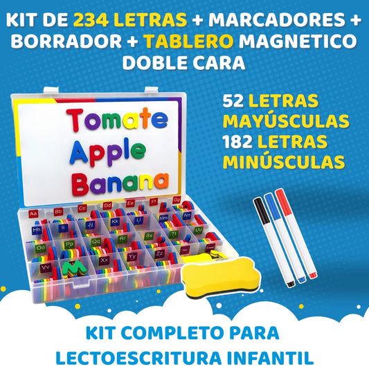 KIT DE LETRAS MAGNETICAS JOY KIDS